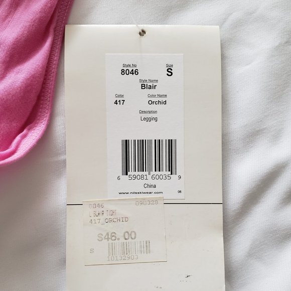 **SOLD**Nils Body Zone Lightweight Capri Bottom Base Layer ~Lounge Wear~PJs S - Picture 5 of 8